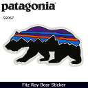 【ステッカー3000円以上購入で送料無料】パタゴニア Patagonia Fitz Roy Bear Sticker 92067 【雑貨】 ステッカー シール 日本正規品