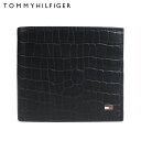 トミーヒルフィガー TOMMY HILFIGER 財布 二つ折り メンズ レザー WALLET ブラック 31TL130060-001