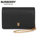 バーバリー BURBERRY カードケース ショルダー レディース 本革 CARD CASE ブラック 黒 8018968