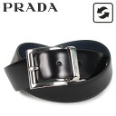 プラダ PRADA ベルト レザーベルト リバーシブル メンズ リバーシブル BELT ブラック 黒 2CC004-2AJ9