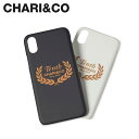 【最大1000円OFFクーポン配布中】 CHARI&CO チャリアンドコー iPhone X iPhone XS ケース スマホケース 携帯 アイフォン メンズ レディース 10TH ANNIVERSARY LOGO iPhone CASE ブラック ホワイト 黒 白