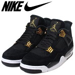ナイキ NIKE エアジョーダン4 レトロ ロイヤリティ スニーカー AIR JORDAN 4 RETRO ROYALTY メンズ 308497-032 ブラック