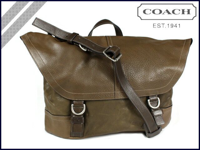 コーチ COACH F70357 メンズ [スレート×スモッグ] メッセンジャー バッグ　2way ブリーカー ウォッシュド レザー ミディアム 正規 アウトレット/USA/FACTORY/通販/新品