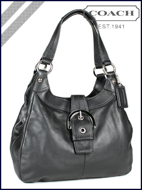 [SOLD OUT]コーチ COACH 〔ブラック〕ショルダー バッグ ソーホー レザー ホーボー SOHO LEATHER HOBO SHOULDER BAG BLACK〔F17219〕 アウトレット/新品/レディース/送料無料〔3/24追加入荷〕