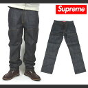 [NY・LAより入荷♪]Supreme コットン素材 デニムパンツ ブルーシュプリーム/DENIM PANTS