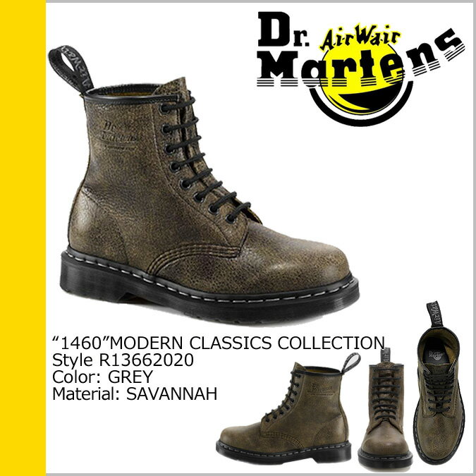 ドクターマーチン/Dr.Martens/ 8ホールブーツ [グレー]R13662020/1460/レザー/男女兼用[あす楽/正規]【☆S】【☆50】【◆】