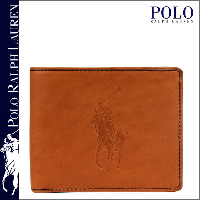 ポロ ラルフローレン/POLO by RALPH LAUREN/ 二つ折り財布(小銭入れナシ) [チェスナット] 4050720942 /ポニー/レザー/男女兼用 [8/1 新入荷][あす楽/正規]