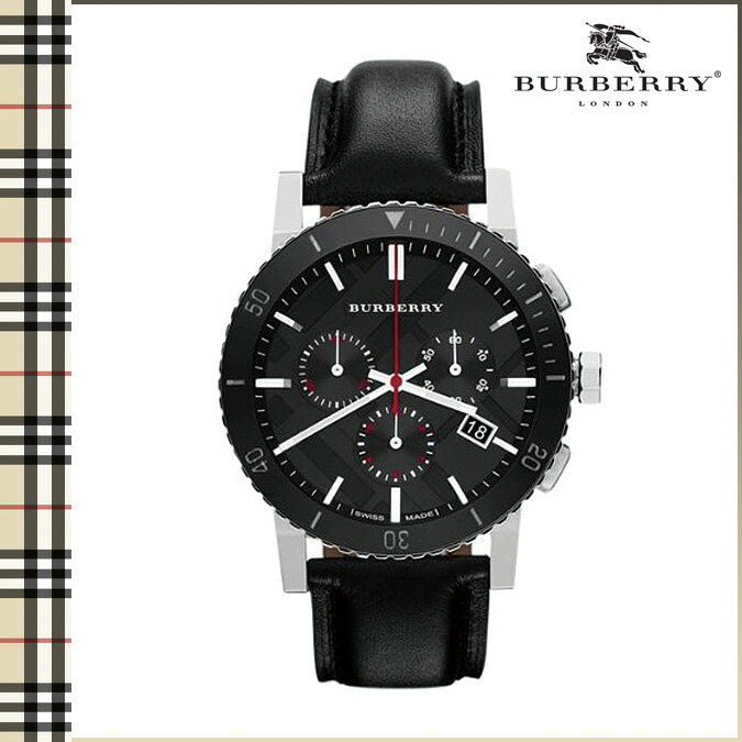 ポイント10倍 送料無料 バーバリー BURBERRY 腕時計 メンズ レディース 42mm クロノグラフ ウォッチ 時計 2014年 入荷 BU9382 ブラック THE CITY ユニセックス [ 正規 あす楽 ]【バレンタイン】【P10】