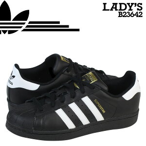 アディダスオリジナルスadidasOriginalsレディースSUPERSTARFOUNDATIONJスニーカースーパースターファンデーションジュニアB23642ブラックあす楽