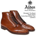ALDEN オールデン ブーツ ストレートチップ メンズ STRAIGHT TIP BOOT Dワイズ 3914