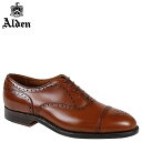 ALDEN オールデン オックスフォード シューズ メンズ MEDALLION TIP BAL OXFORD Dワイズ 911