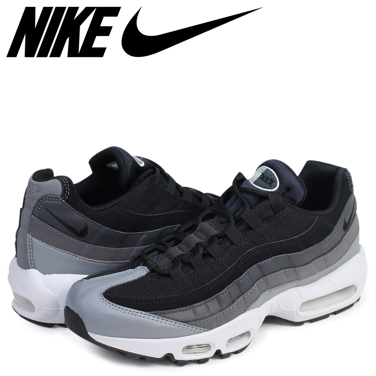 [最大800円OFFクーポン] ナイキ NIKE エアマックス95 エッセンシャル スニーカー AIR MAX 95 ESSENTIAL 749766-021 メンズ 靴 ブラック