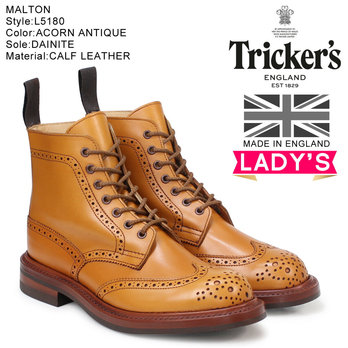 gbJ[Y Tricker's fB[X Jg[u[c MALTON L5180 4CY [4/14 ǉ]