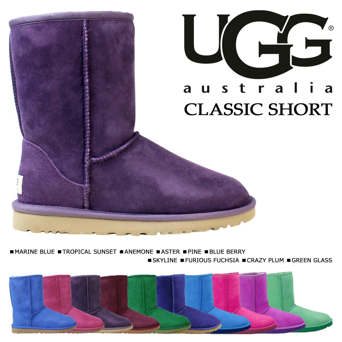 UGG アグ レディース WOMENS CLASSIC SHORT ムートンブーツ クラシック ショ...:sneak:10096124