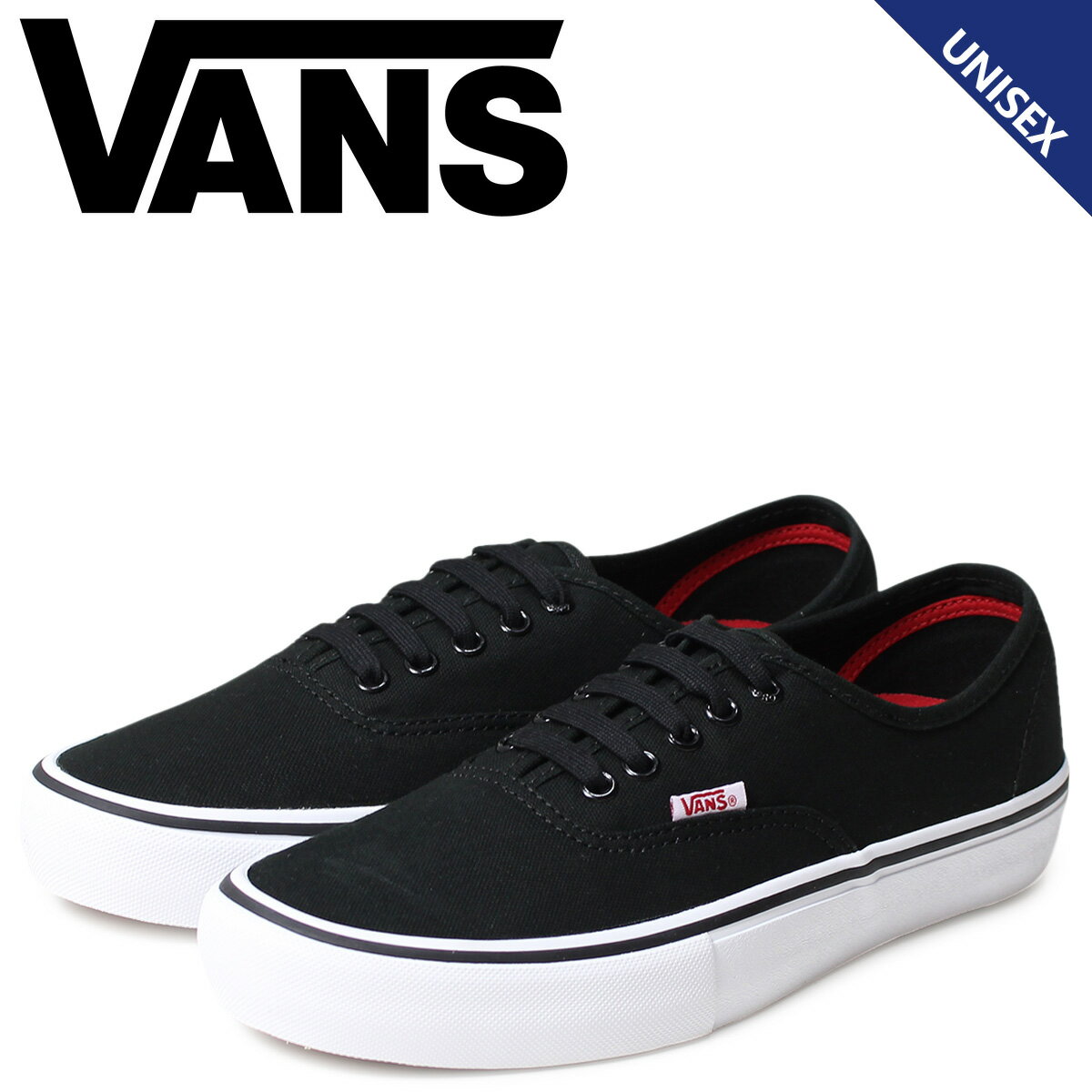 [ő800~OFFN[|] VANS I[ZeBbN Xb| Xj[J[ Y fB[X oY @Y AUTHENTIC PRO VN000Q0DY28 C ubN