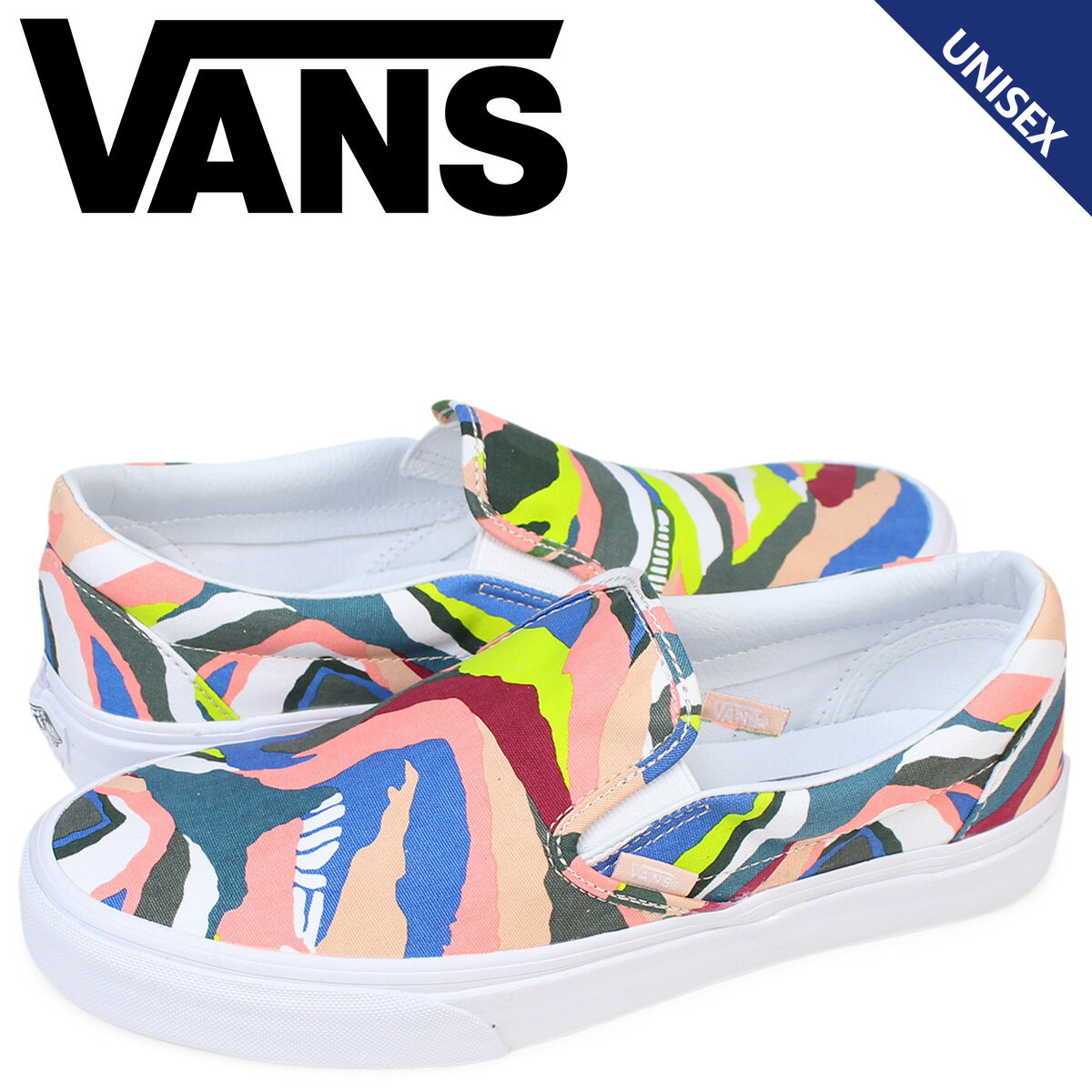 VANS Xb| Y fB[X Xj[J[ oY @Y CLASSIC SLIP-ON ABSTRACT HORIZON VN0A38F7MOJ C }` [9/26 ǉ]