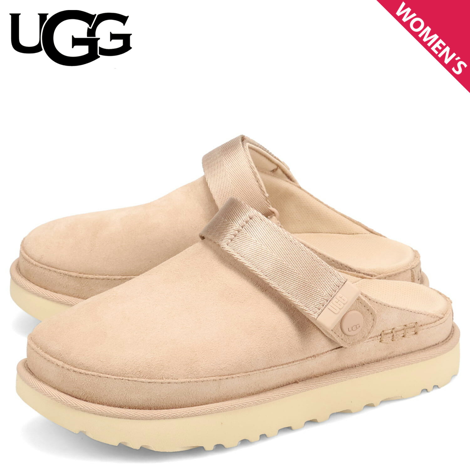 <strong>UGG</strong> アグ サンダル クロッグサンダル ゴールデンスター <strong>レディース</strong> GOLDENSTAR CLOG ベージュ 1138252