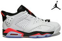 NIKE AIR JORDAN 6 RETRO LOW 「INFRARED23」 304401-123 WHITE/INFRARED/23-BLACKナイキ エアジョーダン 6 レトロ ロー インフラレッド ホワイト ブラック メンズ スニーカー WSNK1