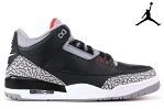 NIKE AIR JORDAN 3 RETRO OG BLACK/CEMENT GREY/WHITE-FIRE RED 854262-001ナイキ エアジョーダン 3 レトロ ブラック セメント グレー メンズ スニーカー オリジナル 復刻