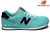 (LadysSize)NEWBALANCEKL574DTGWIDTH:M(MIDIUM)BLUE/NAVYニューバランスブルーネイビーレディースガールズスニーカー