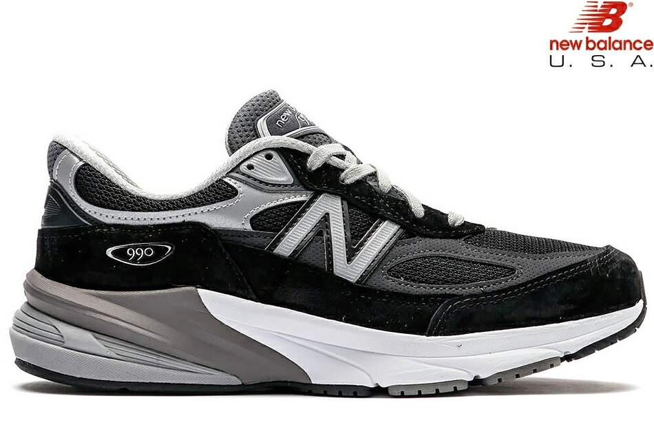 NEW BALANCE <strong>990v6</strong> M990BK6 「Made in U.S.A」 BLACK Dワイズニューバランス ブラック USA メンズ スニーカー 定番