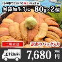 北海道 ウニ うに むらかみ塩水生うに80g 訳あり×2個セット/生ウニ/塩水うに/雲丹/無添加ウニ...