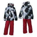 ONYONE (オンヨネ) キッズ 園児 スキーウェア 上下セット RES58004 009P056(BLACK/RED)