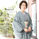 【期間限定10%off】羽織 着物 レディース 長羽織 灰色 グレー 波 紗 米沢織 レース 単衣 カジュアル はおり 洗える 女性用 日本製 【フリーサイズ】【あす楽対応】【送料無料】