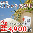 【送料無料】魚沼産白米【平成28年新米】特A地区【特A米 5kg】南魚沼産コシヒカリ塩沢米5kg♪ 【コシヒカリ/こしひかり/5キロ】【魚沼産コシヒカリ 5kg】ご贈答【一等米】ギフト【RCP】