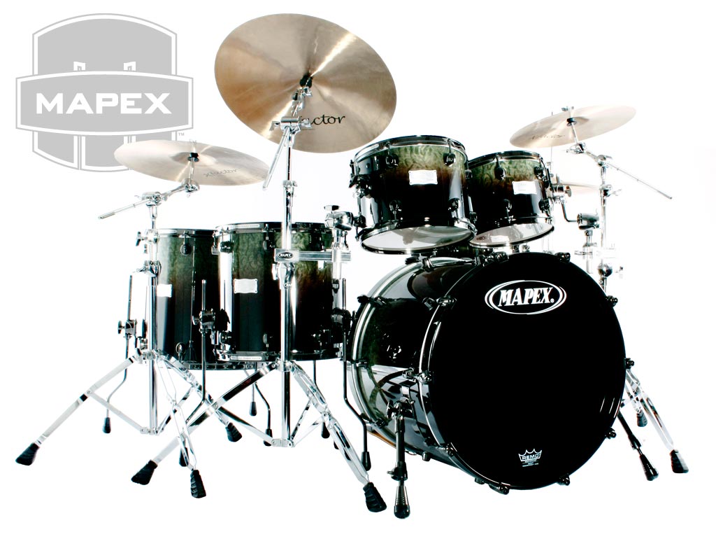 MAPEX ドラムセット 6点 シェルキット SWR628SBKNGreen Bronze Fade カラー