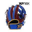 【仕上げ加工済】ザナックス XANAX 野球 一般軟式グローブ グラブ ザナパワー オールラウンド用 21ss ブラウン ブルー サイズ9 逆とじ BRG53821SP-K