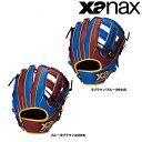 ザナックス XANAX 野球 一般軟式グローブ グラブ ザナパワー オールラウンド用 21ss ブラウン ブルー サイズ9 逆とじ BRG53821SP