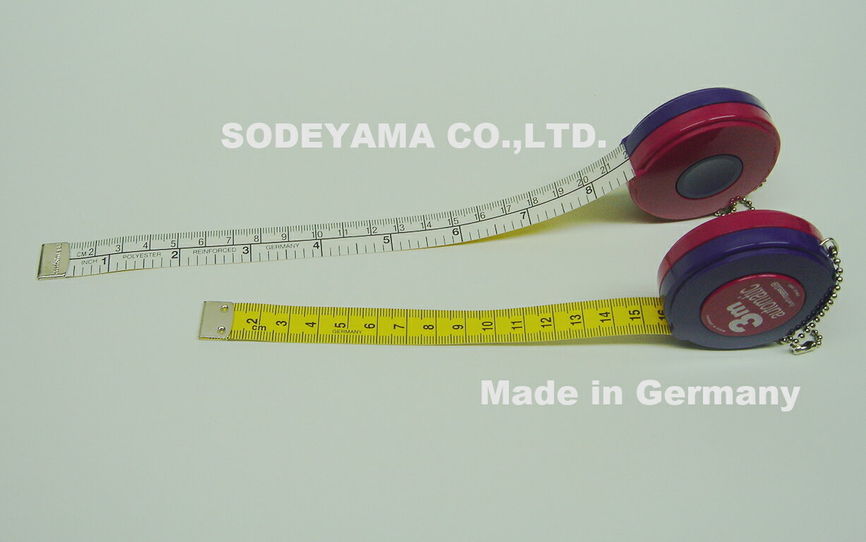 ドイツ製ヘキストマスhoechstmassロールメジャーテープ長さ300cm(3m)テープ…...:sodeyama:10000306