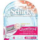 【メール便 送料180円】クアトロ4フォーウーマン 替刃 4コ入 シック・ジャパン【PT】