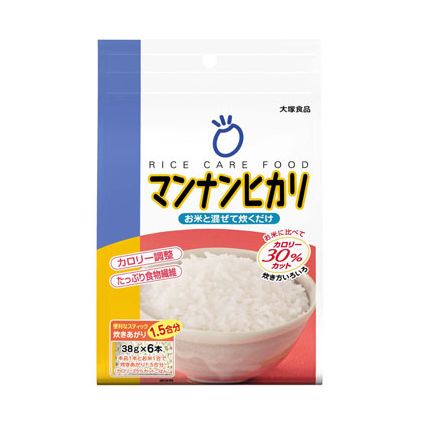 マンナンヒカリ 228S　38g×6【SBZcou1208】マンナンヒカリ　ダイエット　こんにゃく　ごはん混ぜて炊くだけ！25〜33%カロリーカット！