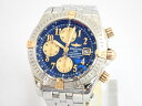 BREITLING ブライトリング クロノマットエボリューション SS/GP 自動巻 青/金アラビア B156C48PA/B13356