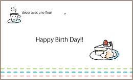 メッセージカード 8 送料無料 誕生日プレゼント にバースデーカードお誕生日 など お祝い に メッセージカード を プリザーブドフラワー とご一緒に可愛いショートケーキ 。」