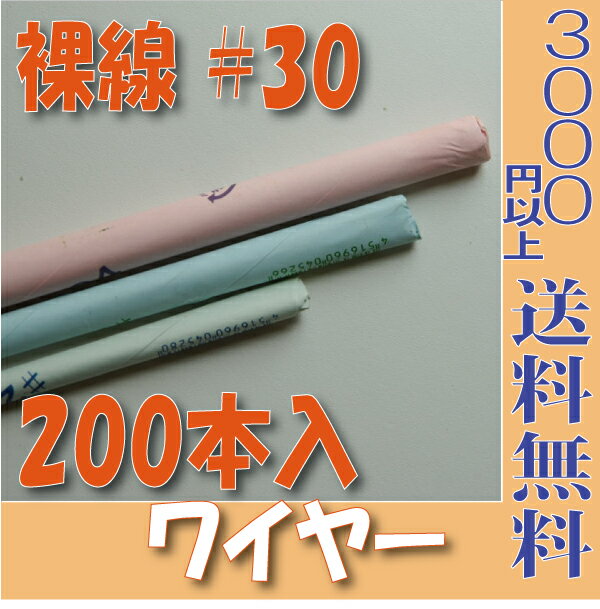 裸ワイヤー ワイヤー 裸線＃30【大束】 （200本入 プリザーブドフラワー 花材 フローリスト 資材 花資材 クラフト 材料 プリザ ブリザードフラワー ブリザード フラワー ブリザーブドフラワー 合計3000円以上 送料無料 
