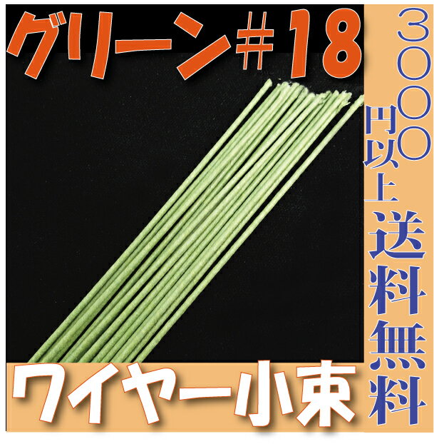 【小束】地巻ワイヤー ワイヤー 地巻＃18（グリーン15本入 プリザーブドフラワー 花材 フローリスト 資材 花資材 クラフト 材料 プリザ ブリザードフラワー ブリザード フラワー ブリザーブドフラワー 合計3000円以上 送料無料 【あす楽対応_関東】ワイヤー グリーンワイヤー 針金 プリザーブドフラワー 花材 フローリスト 資材 花資材 材料 即日発送 %off セール SALE sale 合計3000円以上 送料無料