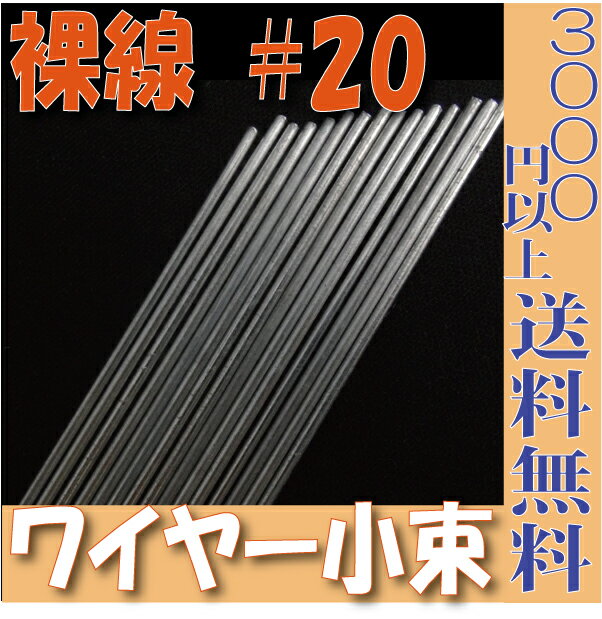 【小束】裸線ワイヤー ワイヤー ＃20（裸30本入 プリザーブドフラワー 花材 フローリスト 資材 花資材 クラフト 材料 プリザ ブリザードフラワー ブリザード フラワー ブリザーブドフラワー 合計3000円以上 送料無料 