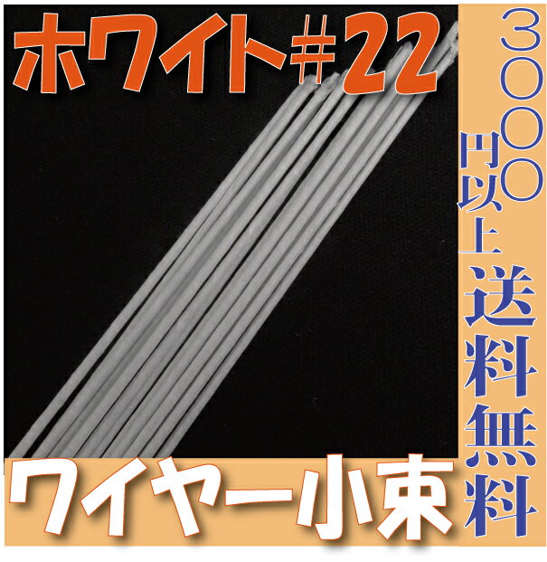 【小束】地巻ワイヤー ワイヤー 地巻＃22（ホワイト30本入 プリザーブドフラワー 花材 フローリスト 資材 花資材 クラフト 材料 プリザ ブリザードフラワー ブリザード フラワー ブリザーブドフラワー 合計3000円以上 送料無料 