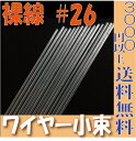 【小束】裸線ワイヤー ワイヤー ＃26（裸80本入 プリザーブドフラワー 花材 フローリスト 資材 花資材 クラフト 材料 プリザ ブリザードフラワー ブリザード フラワー ブリザーブドフラワー 合計3000円以上 送料無料 