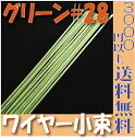 【小束】地巻ワイヤー ワイヤー 地巻＃28（グリーン60本入 プリザーブドフラワー 花材 フローリスト 資材 花資材 クラフト 材料 プリザ ブリザードフラワー ブリザード フラワー ブリザーブドフラワー 合計3000円以上 送料無料 