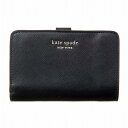 ケイトスペード 財布 二つ折り SPENCER COMPACT WALLET スペンサー PWRU7846 001 折り財布 レディース BLACK ブラック kate spade new york 恋人 ご褒美
