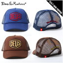 DEUS EX MACHINA デウスエクスマキナ メッシュキャップ FELT SHIELD TRUCKER MESH SNAPBACK CAP BROWN NAVY トラッカー メッシュ キャップ スナップバック ブラウン ネイビー 茶 紺 メンズ レディース 男性 女性 帽子
