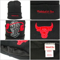 MITCHELL&NESSミッチェル&ネスCUFFEDBASICKNITCAPNBACHICAGOBULLSBLACKREDニット帽ビーニーキャップシカゴブルズブラック黒レッド赤帽子メンズ男性レディース女性小物アクセサリーHIPHOPヒップホップダンスダンサー衣装