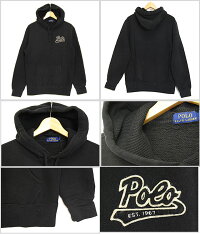 POLORALPHLAURENポロラルフローレンCOTTONBLENDSWEATSHIRTHOODYTOPSGRAYBLACKスウェットフーディーパーカープルオーバーグレー灰ブラック黒長袖MENSメンズ男性レディース女性HIPHOPストリート