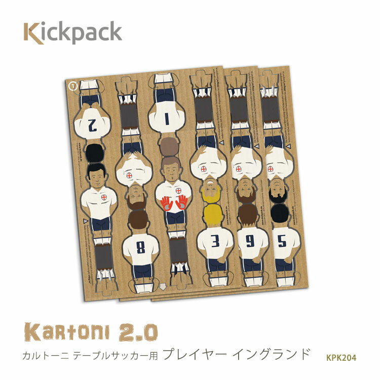 Kick Pack カルトーニ 組み立てテーブルサッカー用プレイヤー イングランド KPK…...:somania:10014113