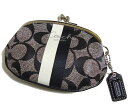 COACH/コーチ マルチストライプ がま口コインケース F60592SBWBK【ラッピング無料】【楽ギフ_包装】【10P11Mar16】【05P03Dec16】