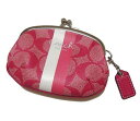COACH/コーチ マルチストライプ がま口コインケース F60592SMJMJ【ラッピング無料】【楽ギフ_包装】【10P11Mar16】【05P03Dec16】